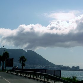 Orographic cloud at the Rock of Gibraltar