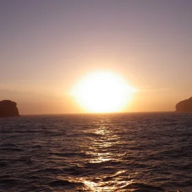 Sunrise on the sea
