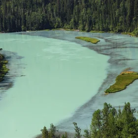Moon bay of Kanas Lake