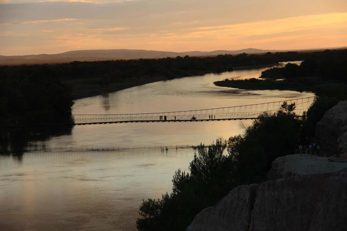 Nightfall of Irtysh River Basin