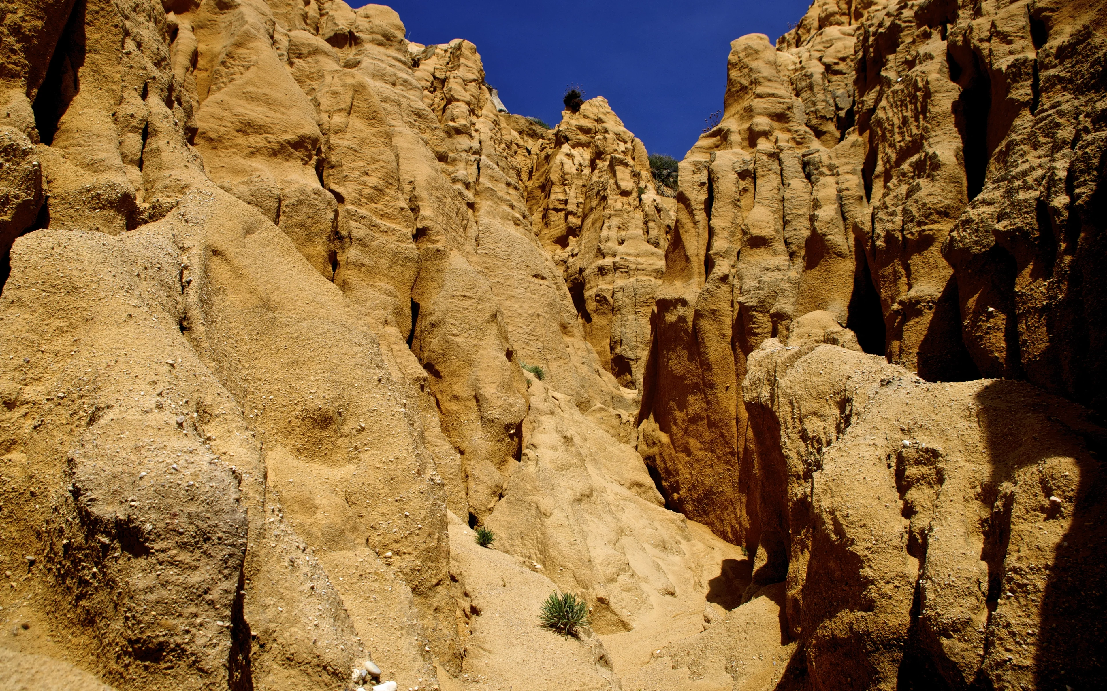 Sea cliff gullies, Costa da Galé, Portugal