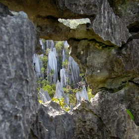 Through the hole