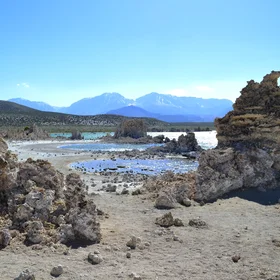 Three coloured pools