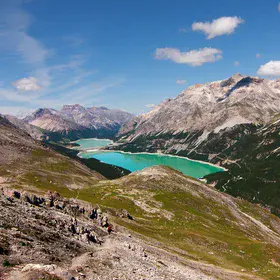 Reservoir in the Italian Alps