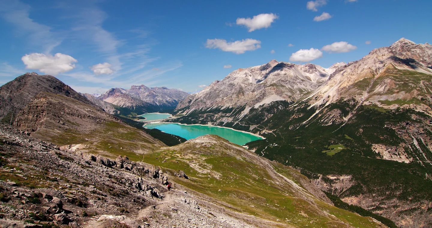 Reservoir in the Italian Alps