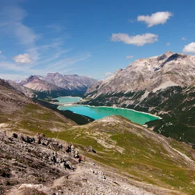 Reservoir in the Italian Alps