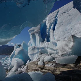 Water leaving Svartisen (The Black Glacier) after centuries