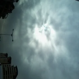 Diffusion of sunlight through the clouds
