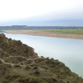 Chambal River badlands