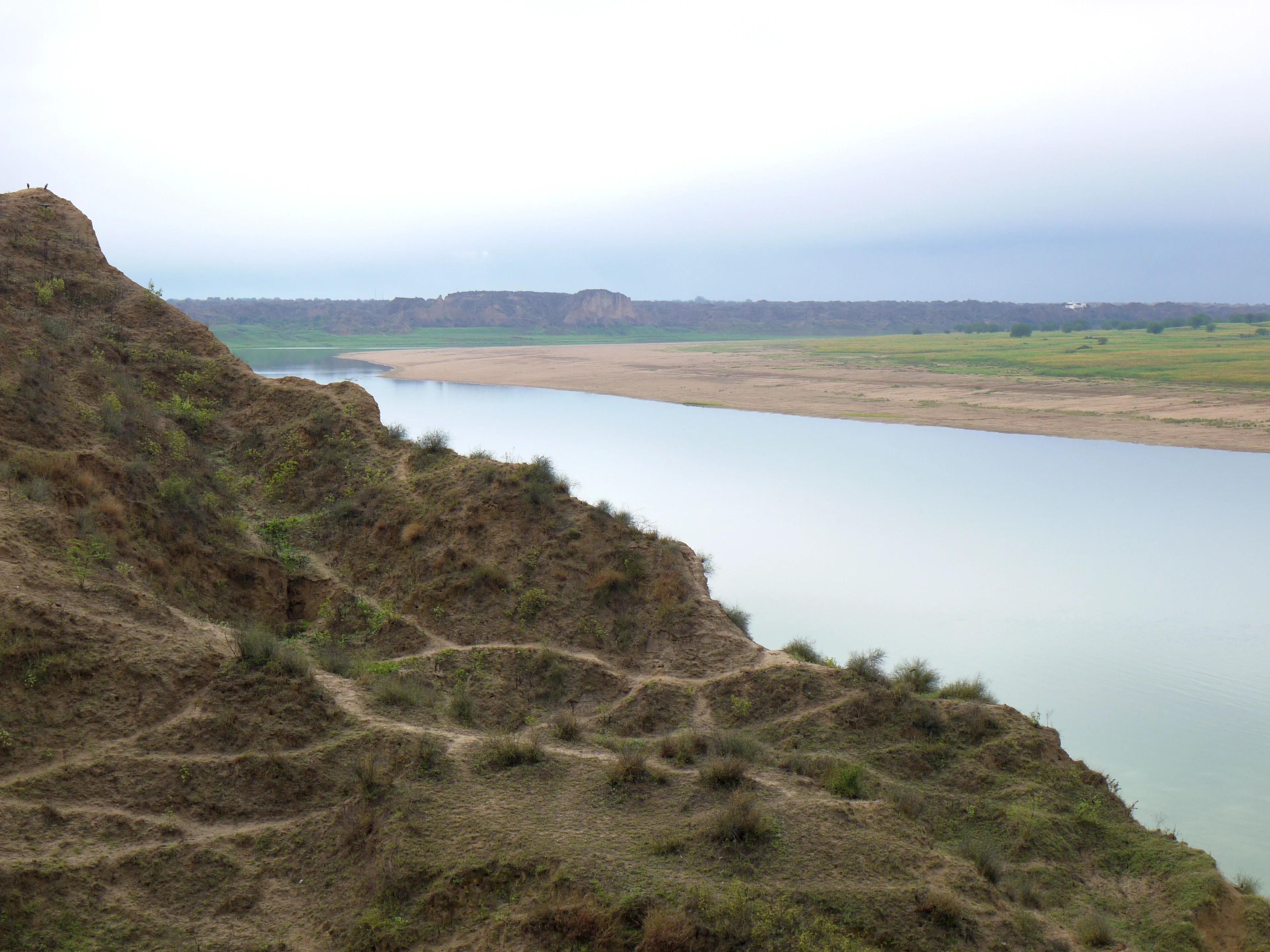 Chambal River badlands