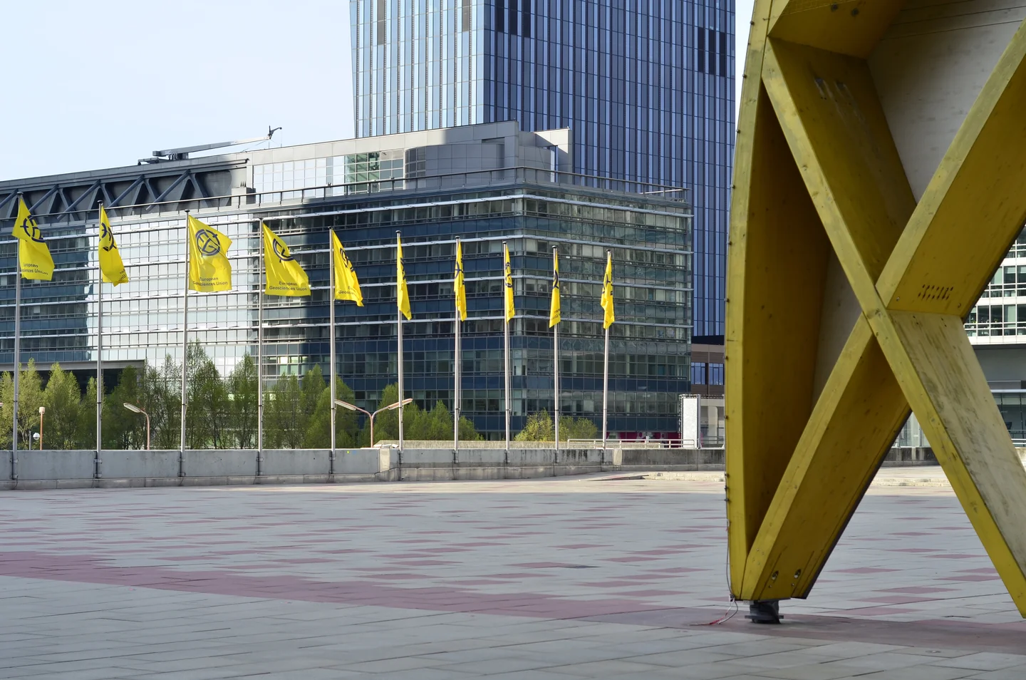 View from the entrance to the Austria Center Vienna during the EGU 2015 General Assembly