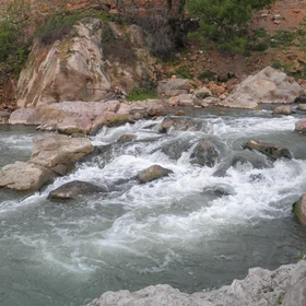 Water flow at Guergour river