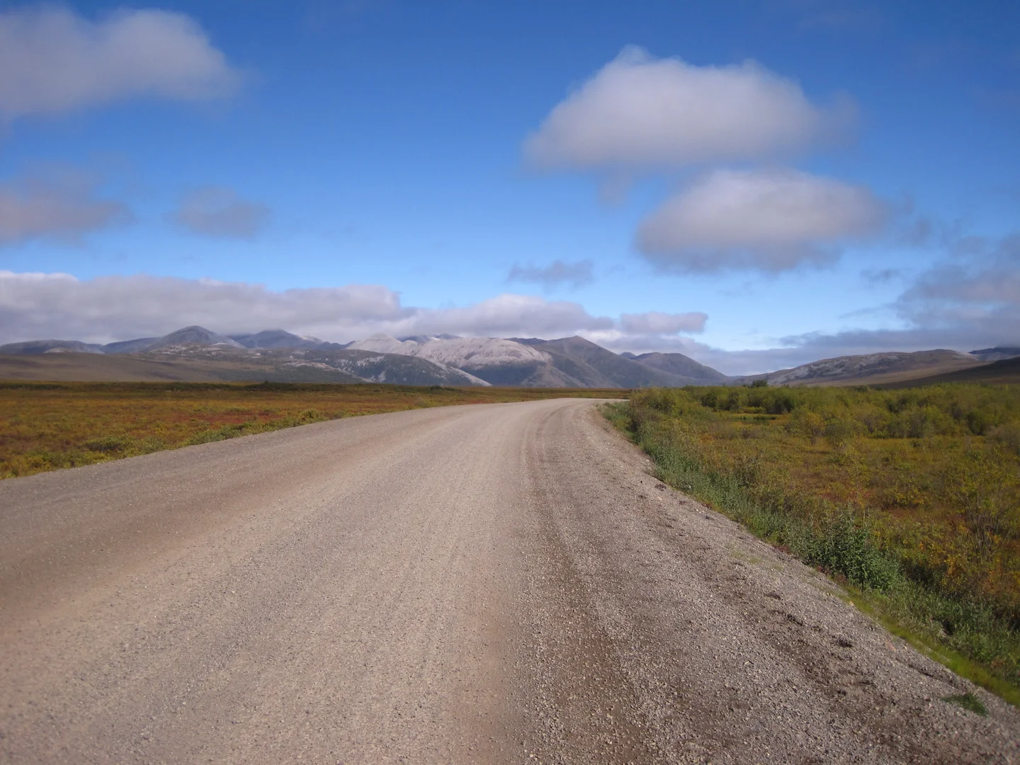 Looking down the Dempster
