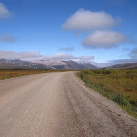 Looking down the Dempster
