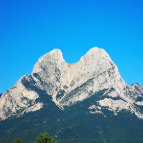 Two-peak-mountain (Pedraforca)