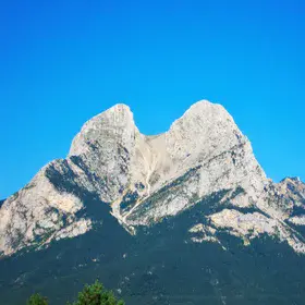 Two-peak-mountain (Pedraforca)