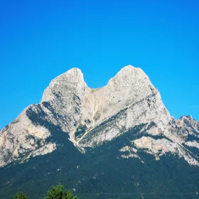 Two-peak-mountain (Pedraforca)