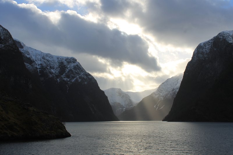 The Nærøyfjord in Norway