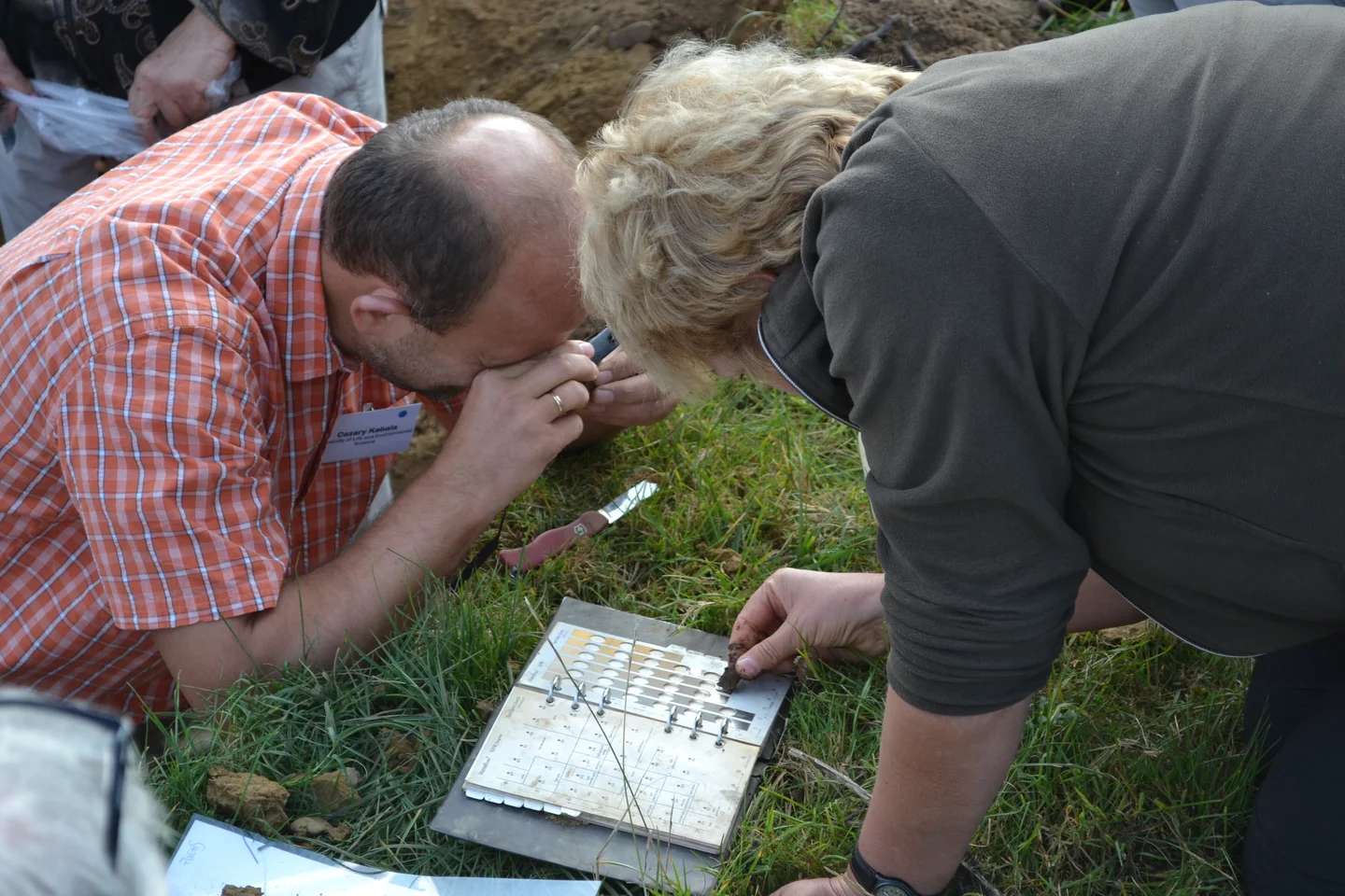 Soil scientists at (field) work