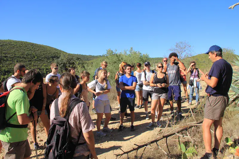 Teaching in the field to erasmus students about the soils in the Mediterranean Ecosystems