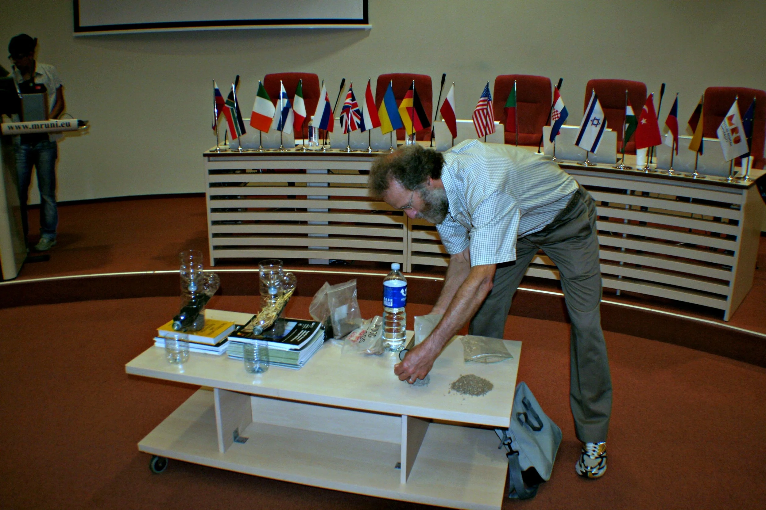 Indoors soil erosion, by Pete