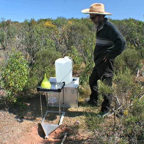Soil scientists in action: Arturo
