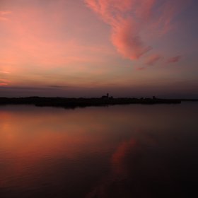 Vistonida Lake sunset