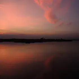 Vistonida Lake sunset