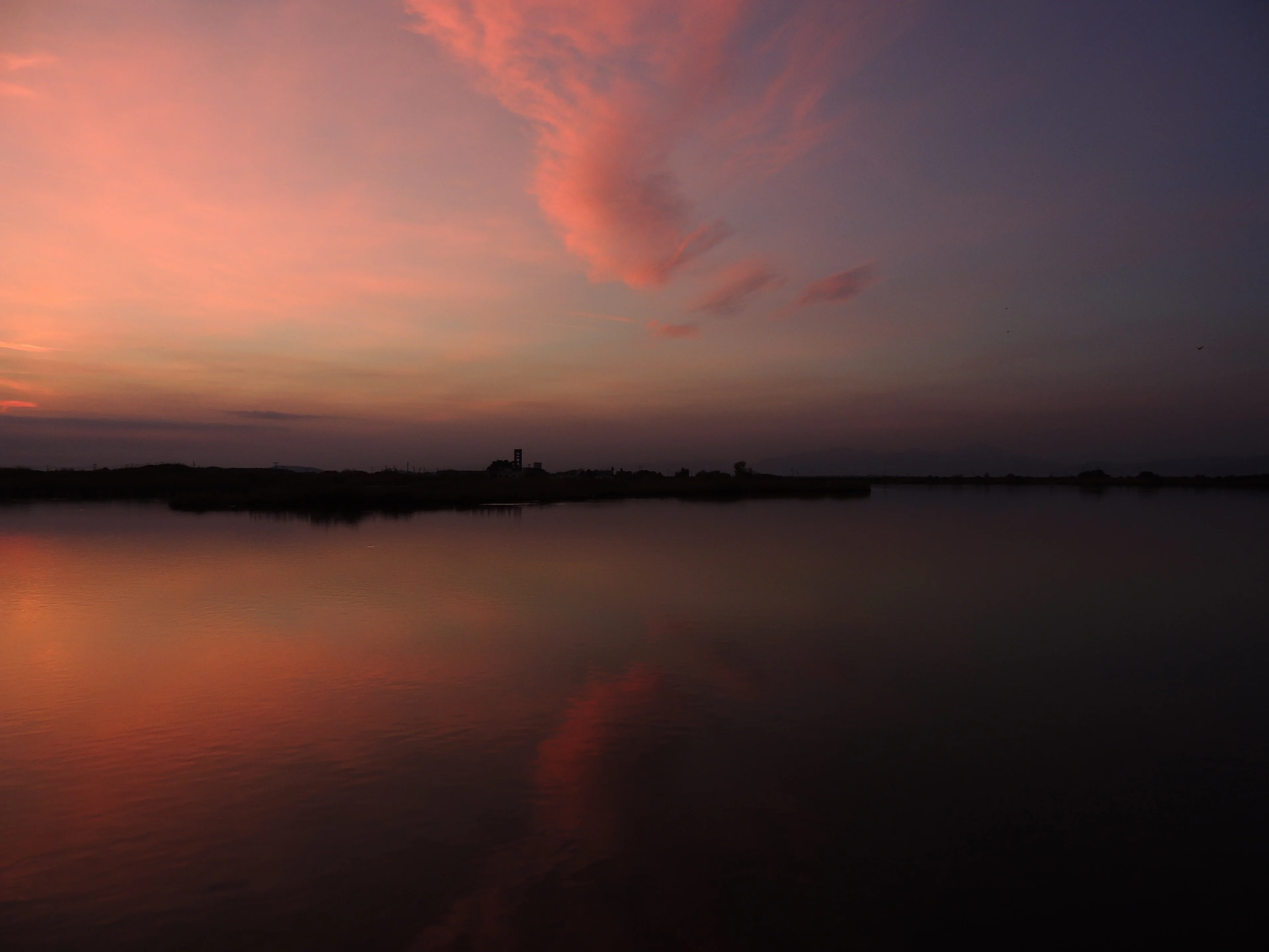 Vistonida Lake sunset