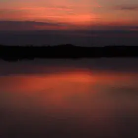 Water, air, sunset
