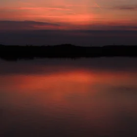 Water, air, sunset