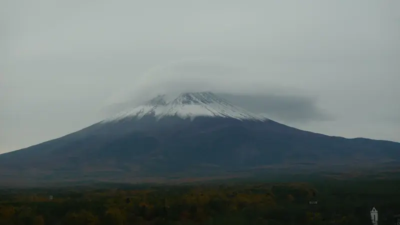 Mt. Fuji with a nightcap