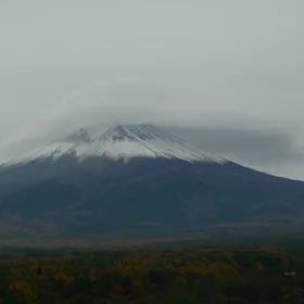 Mt. Fuji with a nightcap