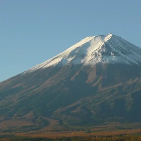 Mt. Fuji sunrise on a clear day