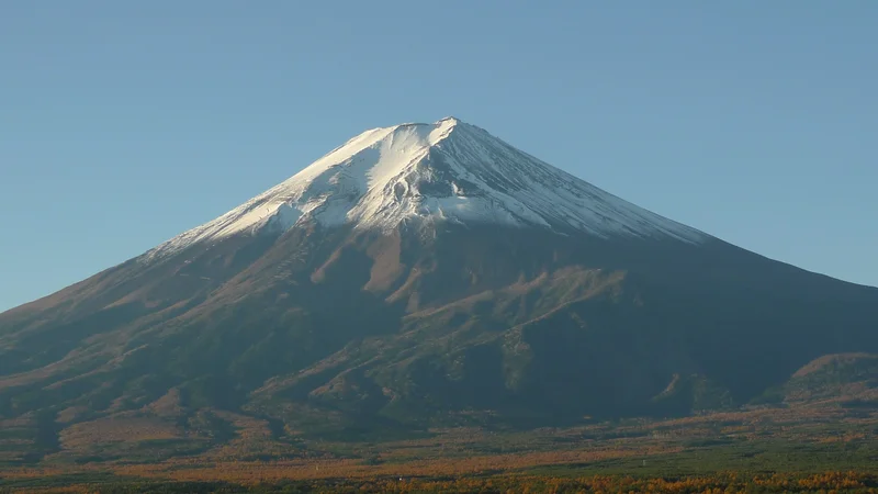 Mt. Fuji sunrise on a clear day