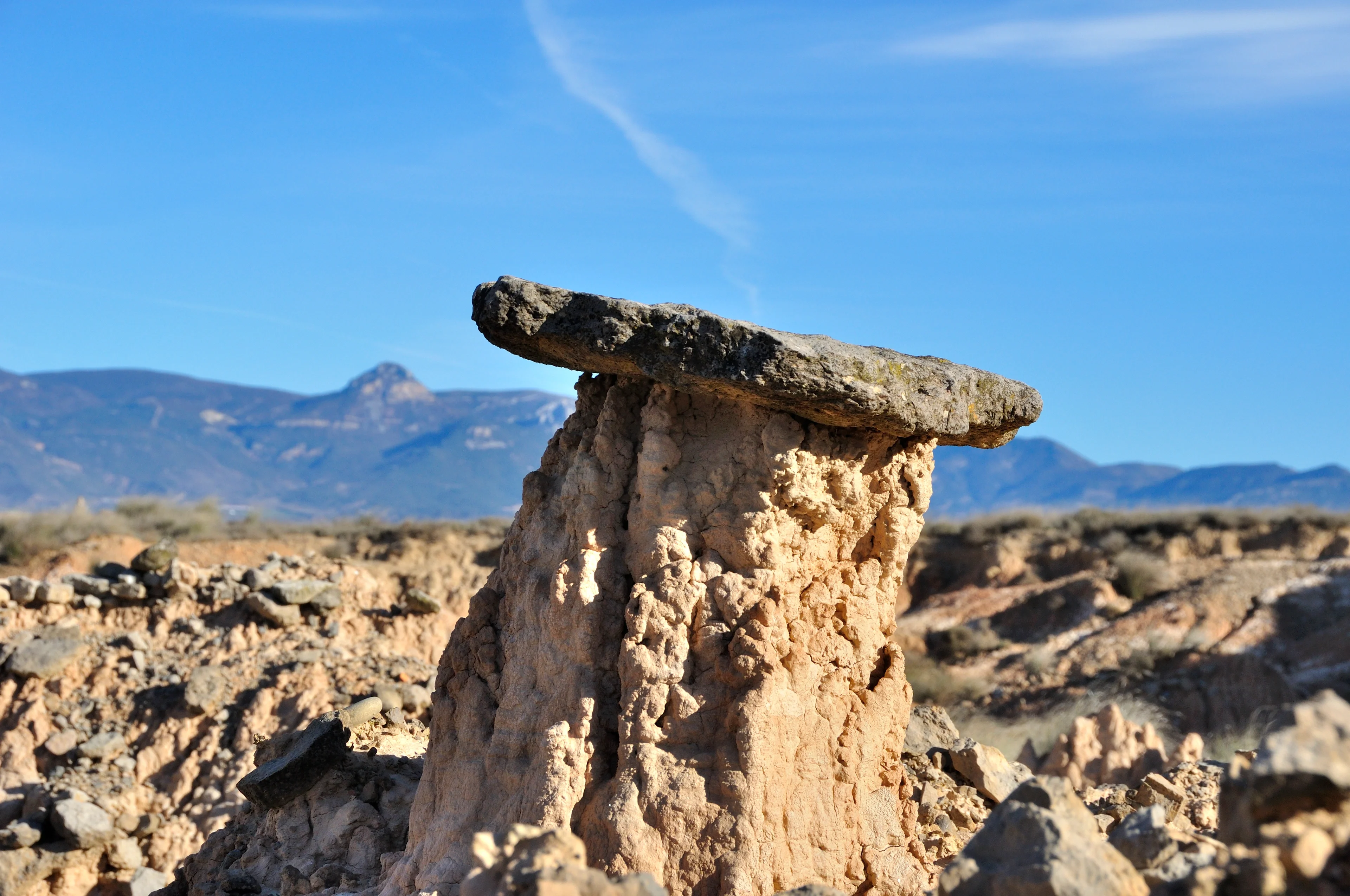 Erosion pedestal