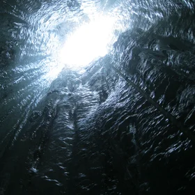 In a glacier
