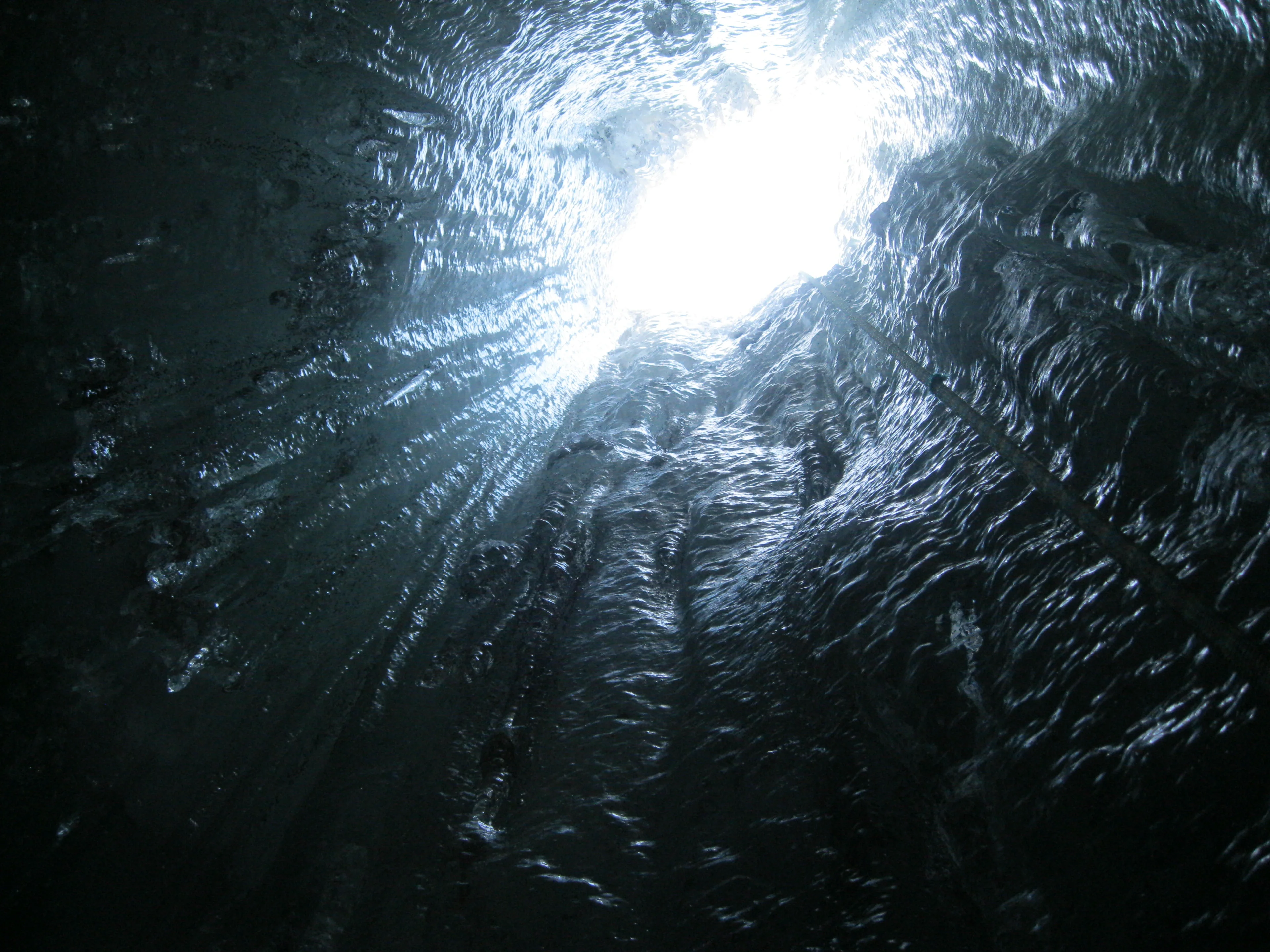 In a glacier