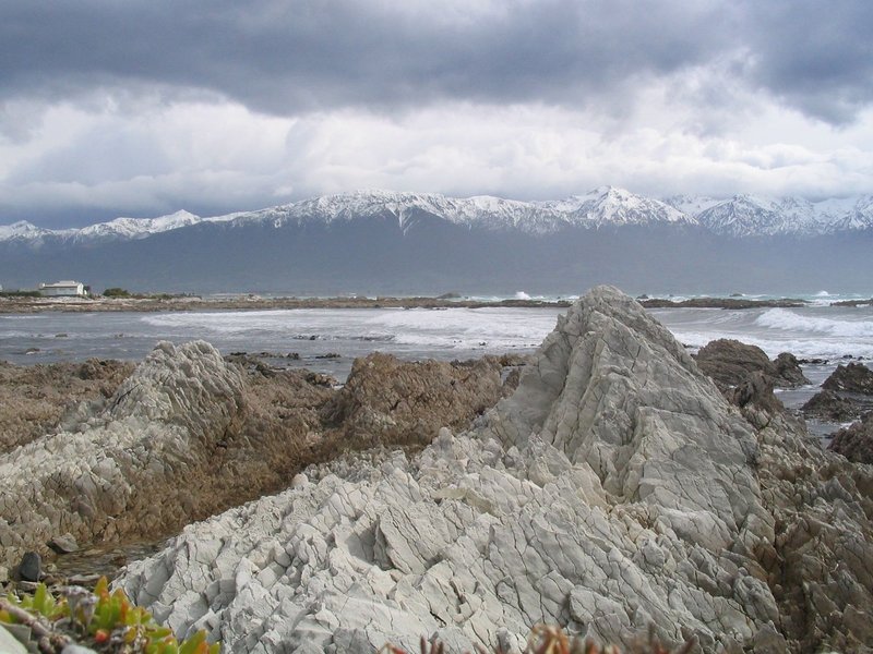 Kaikoura during a stormy day