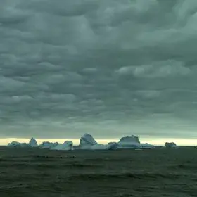 Undulatus asperitus clouds over Disko Bay, West Greenland