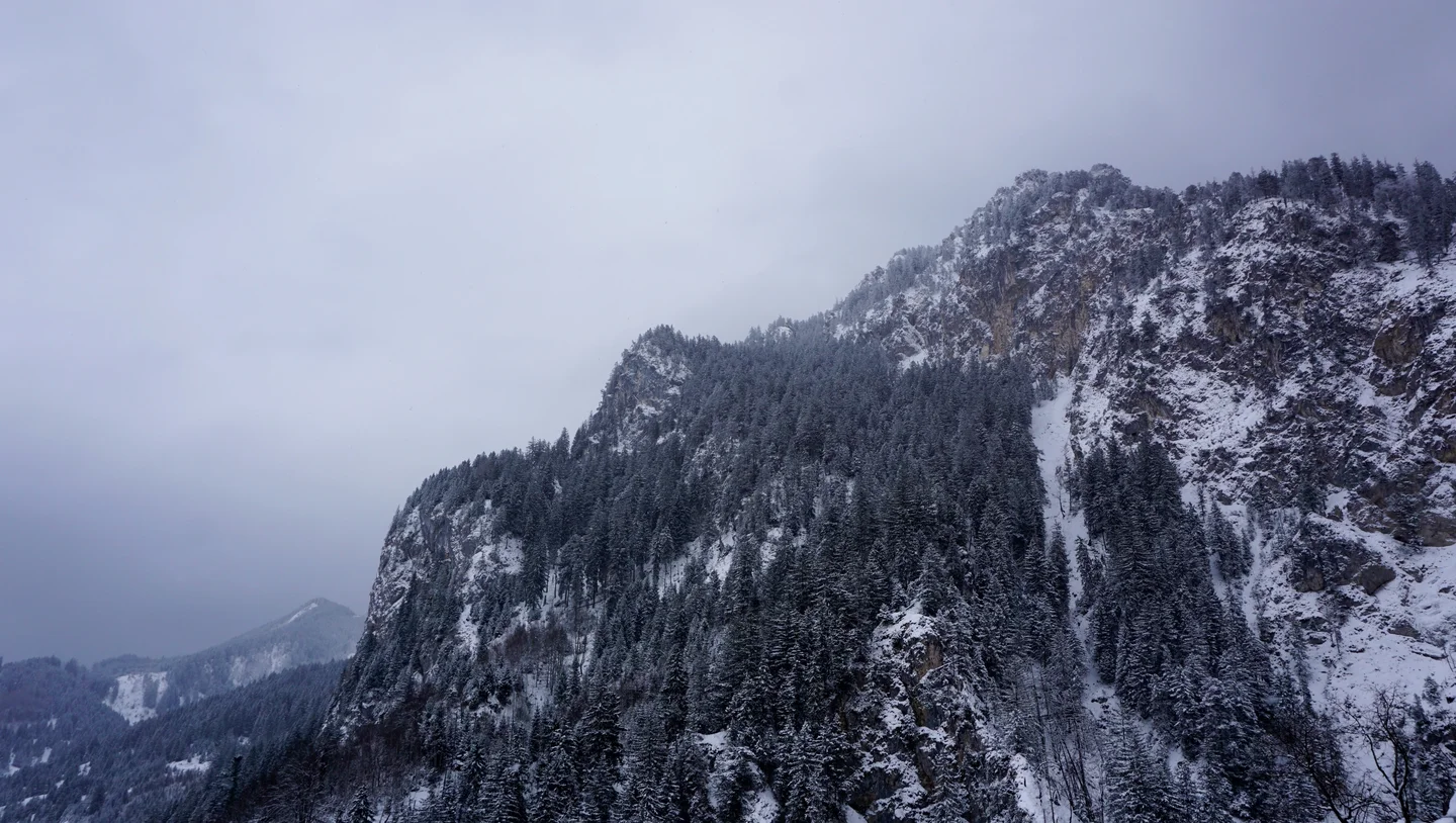 On the edge of the Alps