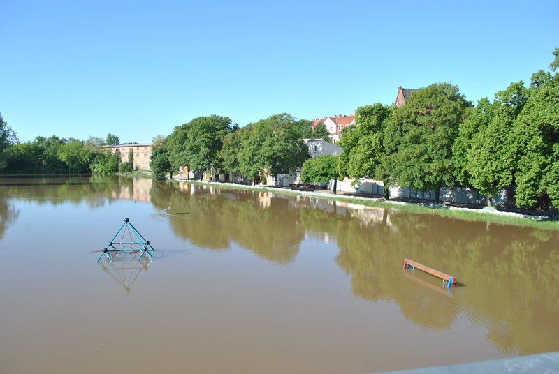 2013 flood in Bernburg, Germany