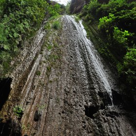Green waterfall