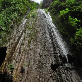 Green waterfall