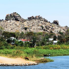 Granite Formations  and Lake Victoria