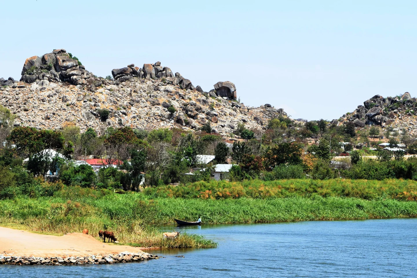 Granite Formations  and Lake Victoria