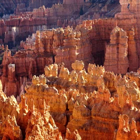 Orange hoodoos