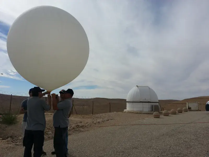 Balloon Launch in the desert