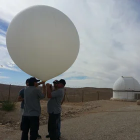 Balloon Launch in the desert