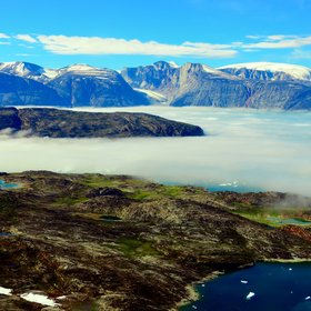 Sea of Clouds over Uummannaq Fjord